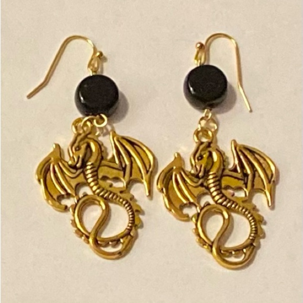 NEW Genuine Jet Crystal earrings - Bundle and save.
